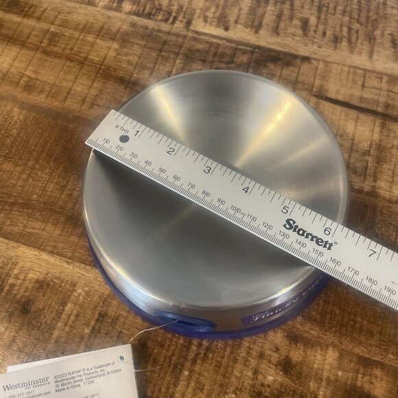 Ruffin' It 19010 Whisker Comfort Feeding Cat Bowl, Stainless Steel - Picture 8 of 8